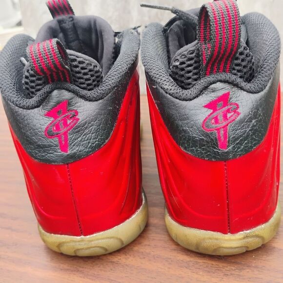 Nike Little Posite One 2023 Mid Metallic Red - FJ1258-600 Grade School Size 6Y - Picture 8 of 13